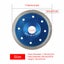 4.5inch Porcelain Tile Turbo Thin Diamond Dry Cutting Blade/Disc Grinder Wh Carousel 8