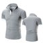 Men's Collar Hollow Short-sleeved Polo Shirt Breathable Carousel 1