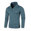 Sweatwear Long Sleeve Solid Color Turtleneck Men Button Winter Autumn Carousel 1