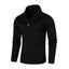Sweatwear Long Sleeve Solid Color Turtleneck Men Button Winter Autumn Carousel 3