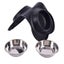 Dog Bowls Double Stainless Steel Pet Bowls No-Spill Silicone NEW Carousel 5