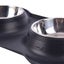 Dog Bowls Double Stainless Steel Pet Bowls No-Spill Silicone NEW Carousel 8