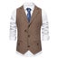 New Suit Vest for Men Herringbone Tweed Suit Vest Business Formal Carousel 3