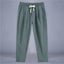 Men's Trousers Cotton Linen Fashion Casual Pants Solid Color Carousel 1