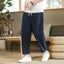 Men's Trousers Cotton Linen Fashion Casual Pants Solid Color Carousel 3