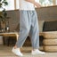 Men's Trousers Cotton Linen Fashion Casual Pants Solid Color Carousel 5