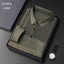 New Men Long Sleeve Polo Shirt Lapel Stripe Business Polo Shirt Carousel 2