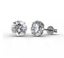 18K White Gold Crystal Stud Earrings "Aimee" Carousel 6