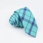 Mens Soft Cotton Striped Plaid Tie Blue Pink Business Wedding Accessory Carousel 4