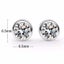 925 Sterling Silver CZ Diamond Studs "Lorena" Carousel 4