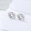925 Sterling Silver CZ Diamond Studs "Lorena" Carousel 6