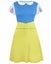 Disney White Short Sleeve Skater Dress (Womens) Carousel 1