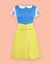 Disney White Short Sleeve Skater Dress (Womens) Carousel 2