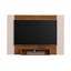 Maceio Tv Wall Panel - Cedar-Cedar/ Off White Carousel 9