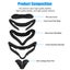 6IN1 Accessories Kit for Oculus Quest 2 VR Eye Face Cover Cushion PU Leathe Carousel 4