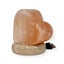 USB Colour Changing Salt Himalayan Lamp - Heart Love Shape Pink Rock LED Light Carousel 17