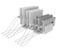 Unitek 10 Port USB Smart Charging Station, 10 Port 2.4A USB-A Carousel 3