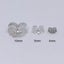 3 pairs of 925 Sterling Silver Butterfly Earring Backs (5mm) Carousel 4