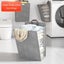 Foldable Adhesive Laundry Basket Hamper Wall Hanging Clothes Mesh Hook Organizer Carousel 4