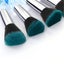10-Pack Makeup Brush Eyeshadow Foudation Blush Brush Set -Blue Carousel 4