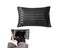 51x76cm Satin Pillowcase for Hair and Skin Envelope Closure Pillowcase - Black Carousel 1