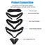 6-in-1 Accessories Set Fit for Oculus Quest 2 VR Headset, Resilient VR Vent Carousel 7