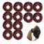 12 Pcs Bird Nest Shaped Hair Clips -DarkCoffee Carousel 1
