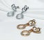 Rose-gold Crystal Dangle Earrings "Cindi" Carousel 4