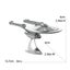NCC-1701 3D Metal Puzzle Model Kit DIY Laser Cut Puzzles Jigsaw Toy Carousel 3