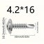 Truss Head Phillips Self Drilling Tek Screws Stainless 4.2mm 100pcs Vari Sizes Carousel 6