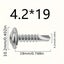 Truss Head Phillips Self Drilling Tek Screws Stainless 4.2mm 100pcs Vari Sizes Carousel 7