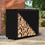 Firewood Rack Log Holder with Cover Carousel 10