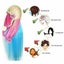 Colorful Hairdressing Training Head With Clamp Hair Mannequin Practice Doll Carousel 4