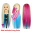 Colorful Hairdressing Training Head With Clamp Hair Mannequin Practice Doll Carousel 5