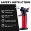 Gourmet Kitchen Refillable Butane Kitchen Blow Torch - Red And Black Carousel 5
