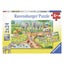 Ravensburger A Day at the Zoo Puzzle 2 x 24pc Carousel 1