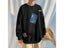 Autumn Spring Hoodies Sweatshirt For Men's Black Loose Hip Hop Punk Pullover Carousel 2