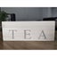 White Wooden Tea Bag Chest Glass Window Jewellery Storage Organiser Box Carousel 5