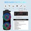5000W Dual 8.5''Bluetooth Speaker Sub Woofer Heavy Bass Party RGB w/ Mic Remote Carousel 3