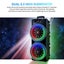 5000W Dual 8.5''Bluetooth Speaker Sub Woofer Heavy Bass Party RGB w/ Mic Remote Carousel 5