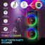 5000W Dual 8.5''Bluetooth Speaker Sub Woofer Heavy Bass Party RGB w/ Mic Remote Carousel 8