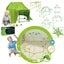 156PCS Luminous Build Your Own Den Set Children DIY Tent Kit DIY Play House Carousel 1