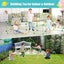 156PCS Luminous Build Your Own Den Set Children DIY Tent Kit DIY Play House Carousel 10