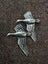 Pair of Ducks Hand cast English Pewter pin Carousel 1