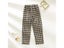 Plaid Winter Sleeping Pants For Women's Cotton Flannel Long Trousers Carousel 8