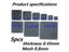 5PCS Cuttable Black PVC PC Fan Dust Filter Dustproof Case Computer Mesh Cooling Carousel 5