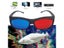 1Pcs Black Frame Red Blue 3D Glasses For Dimensional Anaglyph TV/Movie/DVD/Game Carousel 4