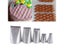 5Pcs/set Stainless Steel Cake Icing Piping Nozzle Basket Weave Pastry Tips Cake Carousel 1