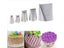 5Pcs/set Stainless Steel Cake Icing Piping Nozzle Basket Weave Pastry Tips Cake Carousel 2