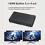 HDMI SPLITTER 1 IN & 4 OUT , AUDIO & VIDEO DISTRIBUTOR Carousel 6